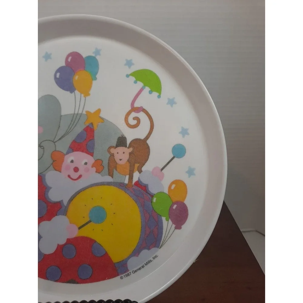 Vintage 1987 SiLite General Mills Circus Kids Melamine 8